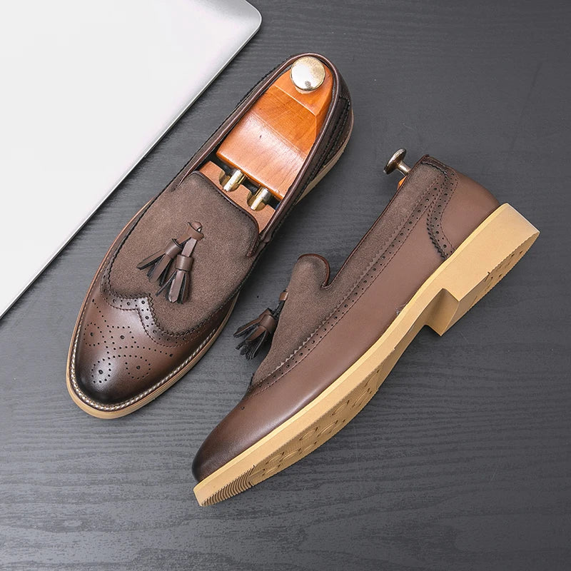 Men Business Dress Casual  Shoes Slip-on Evening Dress shoes