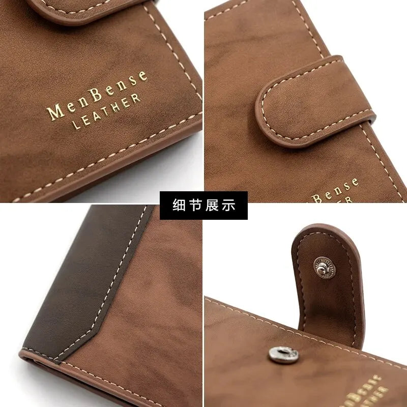 Men's Wallet with Hasp Business Card Holder