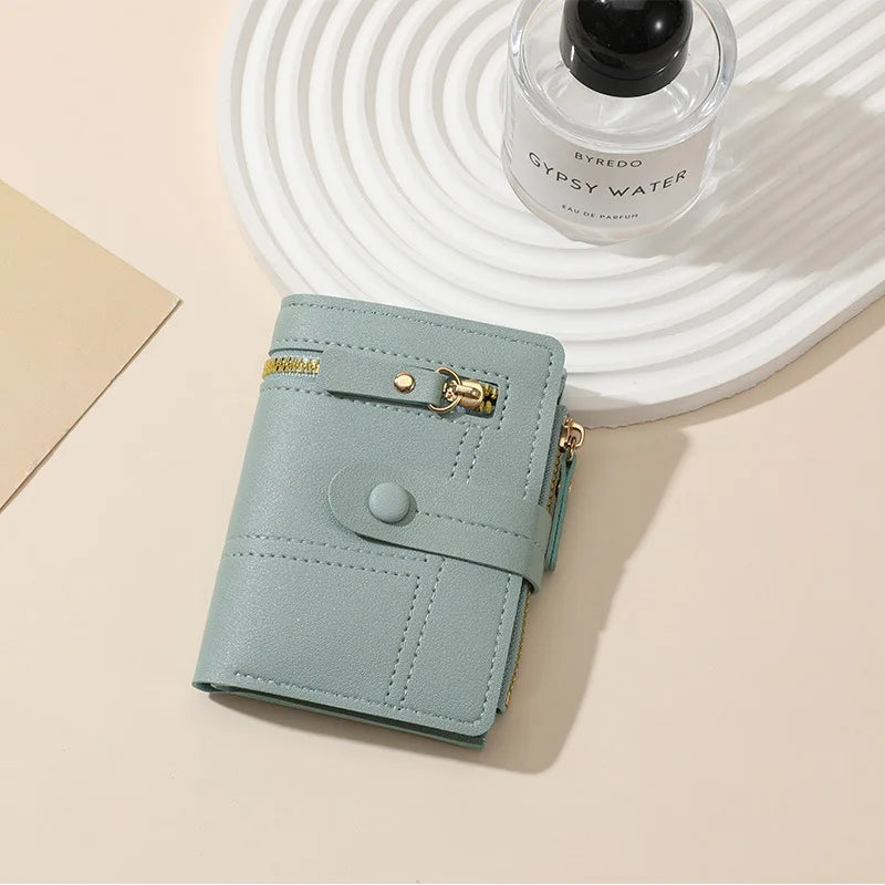 New Wallet Women's Short Small 2 Fold Multi-card Women's Wallet