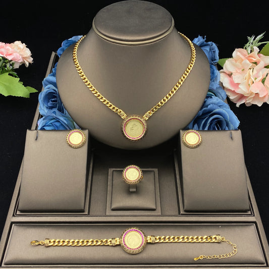 Zirconia Colored Zirconia Necklace Bracelet Ring Earrings