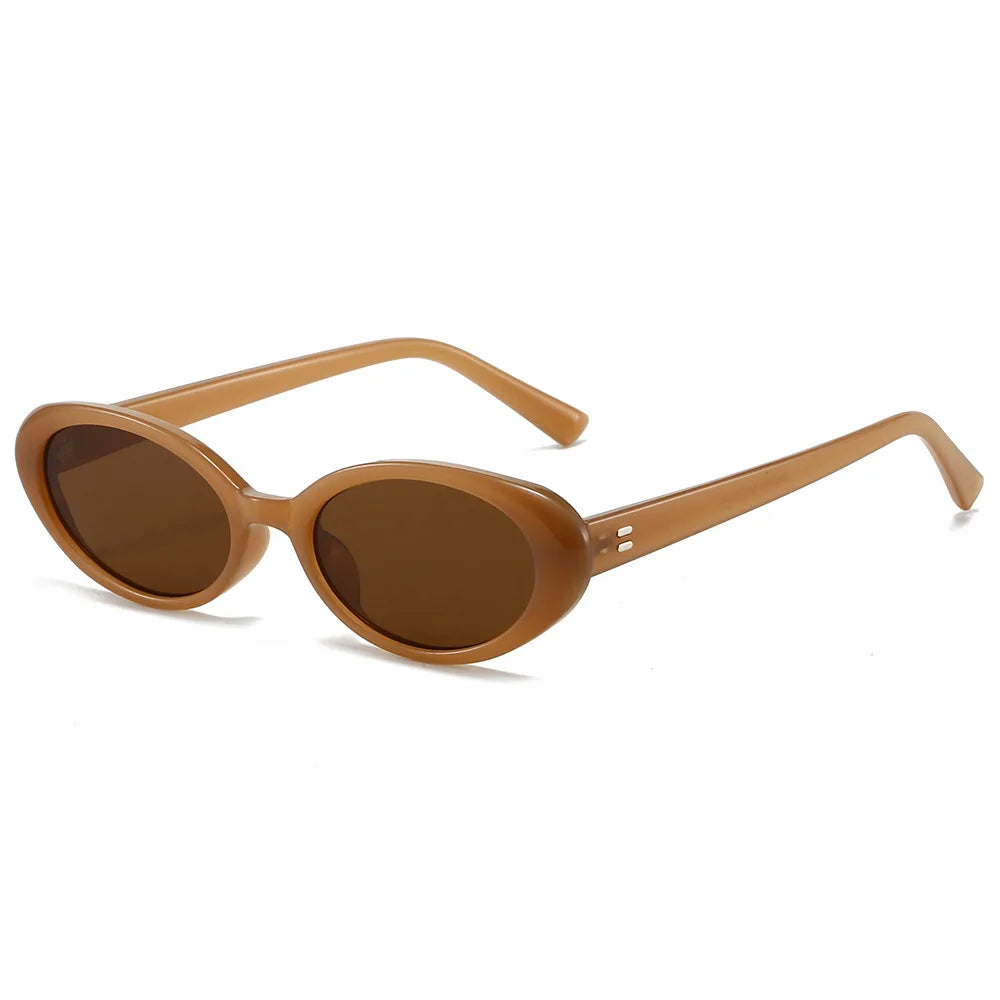 Small Oval Sunglasses for Women Vintage Design Sun glasses