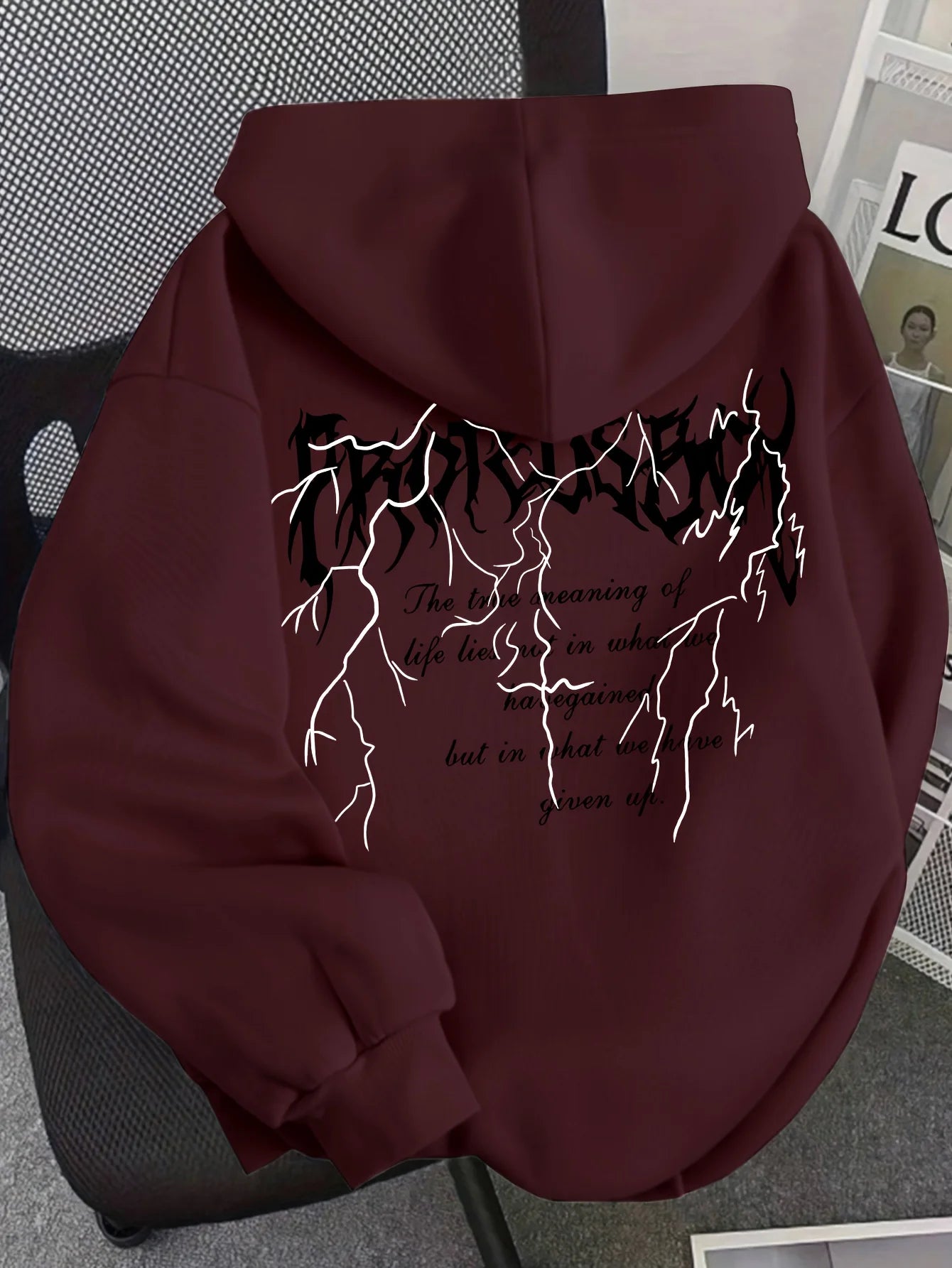 Women's fashionable hooded sweatshirt