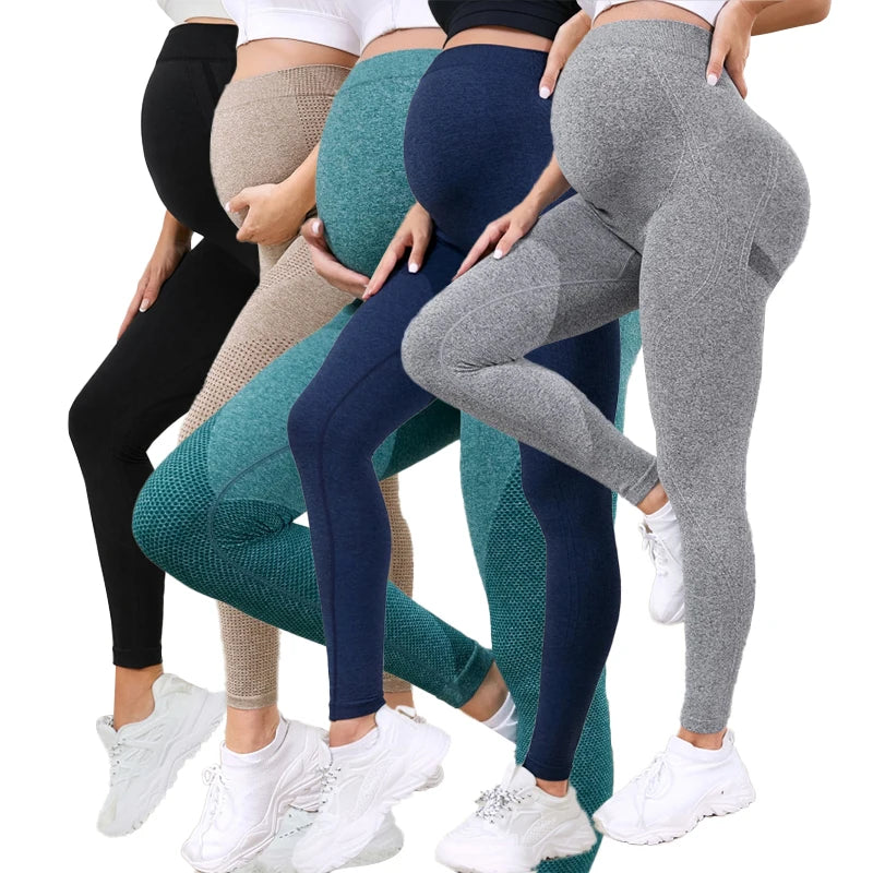 Women's Maternity Leggings Over The Belly Full Length Pregnancy Yoga Pants