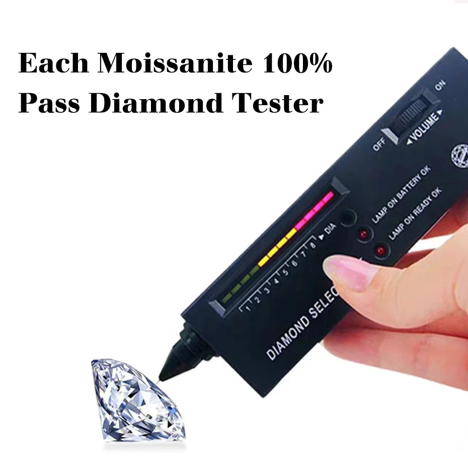 Flower Ring With Moissanite Diamond Pure Silver Women's Jewelry