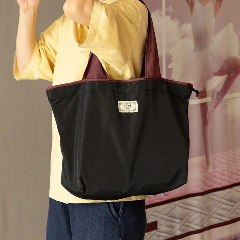 Women Fashion Shopping Bag Eco Large Polyester Beach Bag