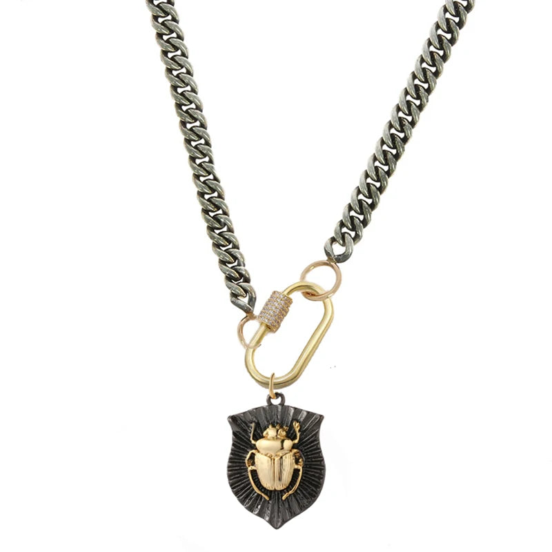 Vintage Round Charm Layered Necklace Women's Jewelry