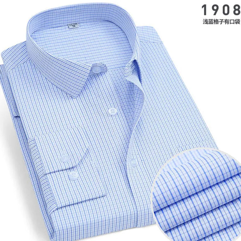 New Men's Striped long-sleeved Shirt