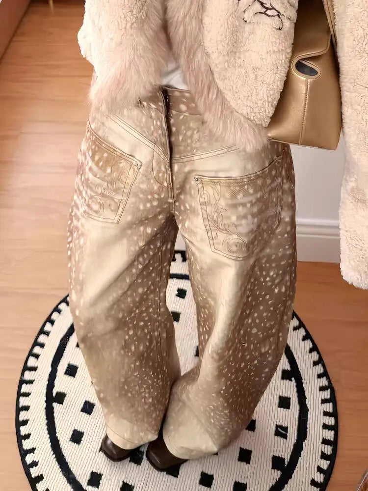 Women's Jeans Spring Retro E Girl Jeans