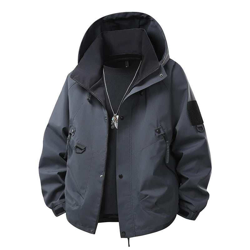Men's Windbreaker Jacket  Casual Coat for Camping