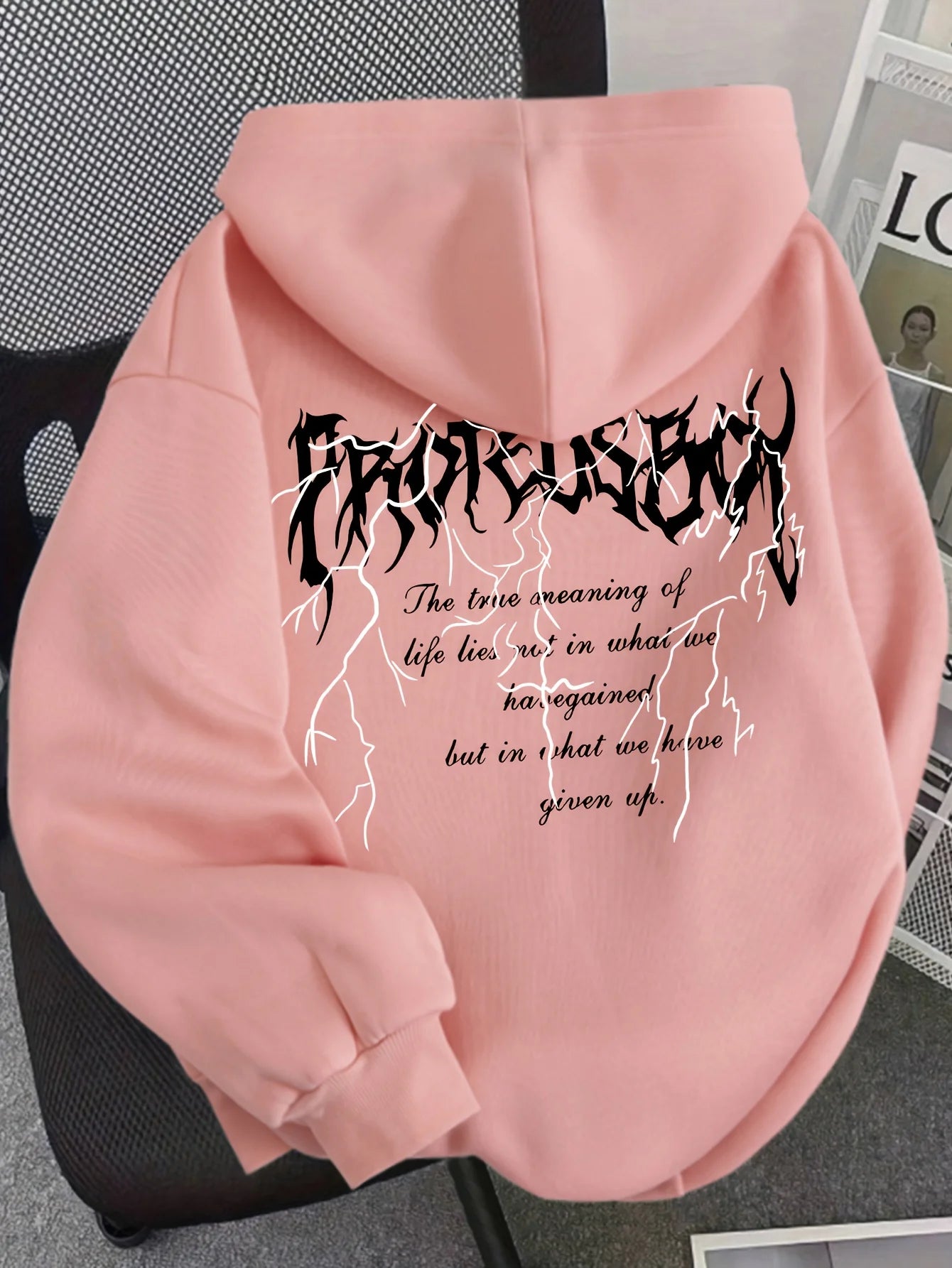 Women's fashionable hooded sweatshirt