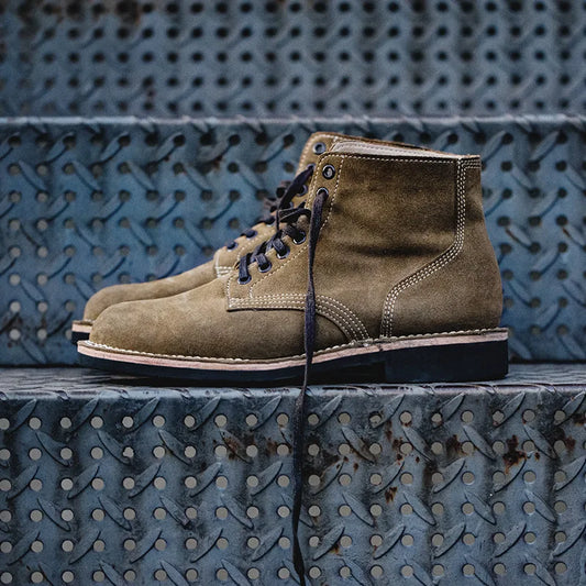 Men's Work Boots High Top Vintage Military Boots
