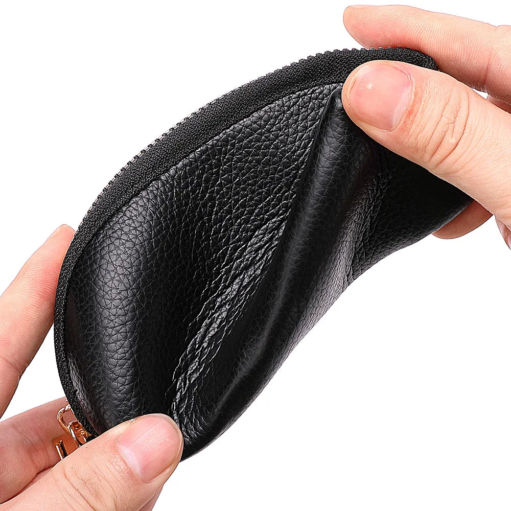Cute Mini Wallet PU Leather Key Holder