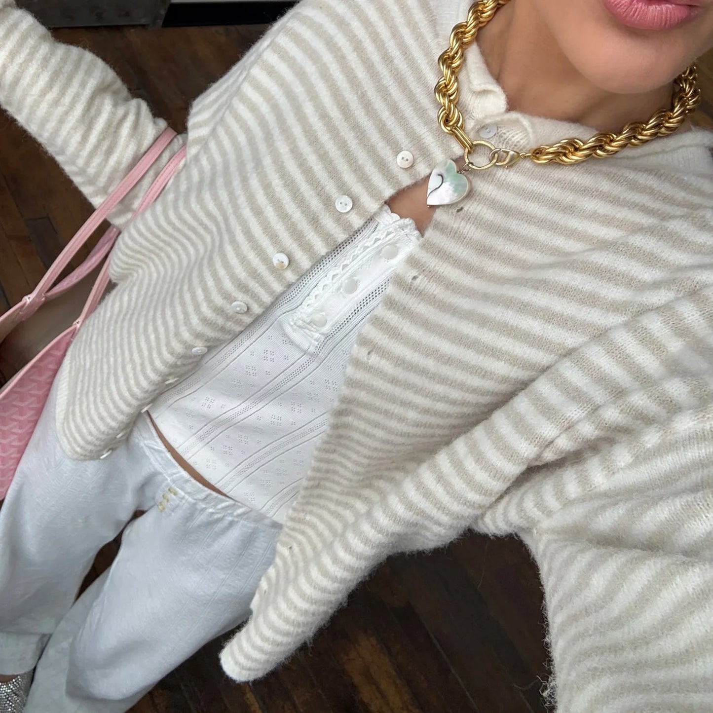 Womens Long Sleeve Striped Sweatshirt Watermelon Red Oversized Pullover
