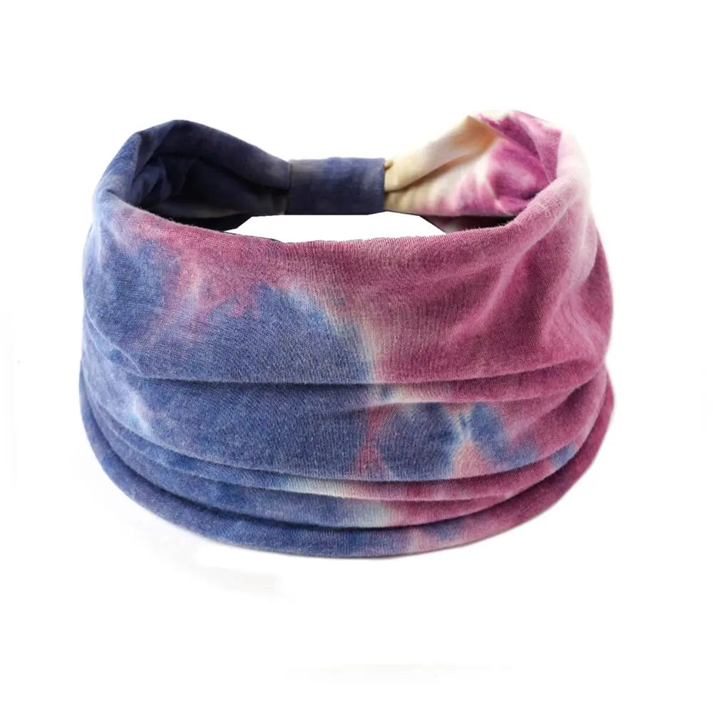 Criss Cross Yoga Twist Turban Wide Knotted Headbands