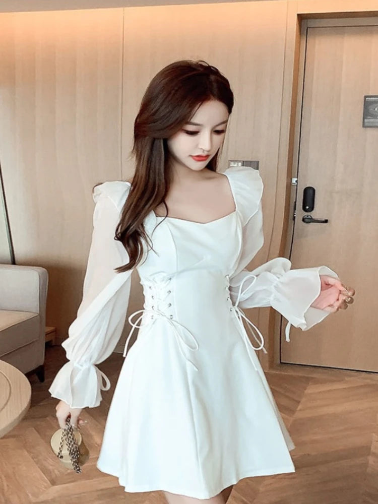 V-Neck Sleeveless Ruffle Floral Printed Sundress