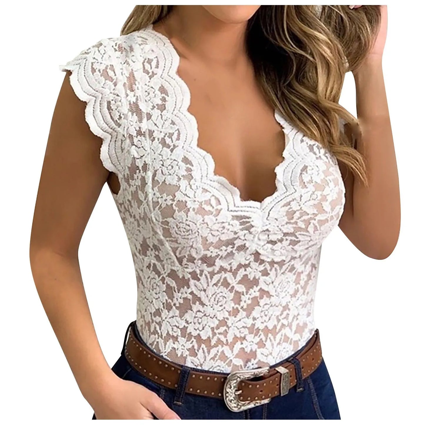 Tanks For Women  Lace Sexy Camisole V Neck