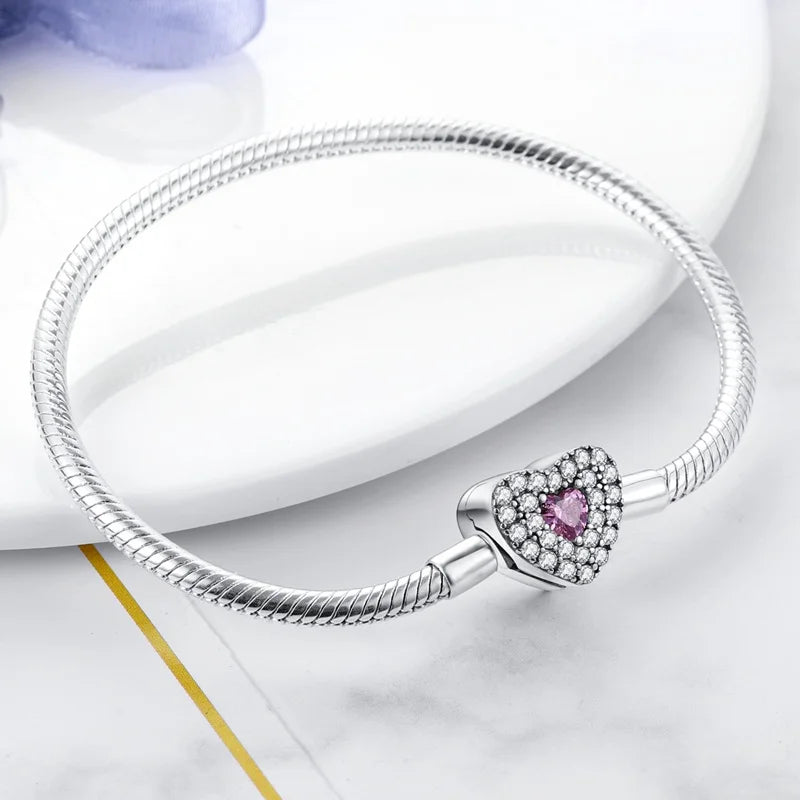 Silver Colorful Love Zircon Women's Jewelry