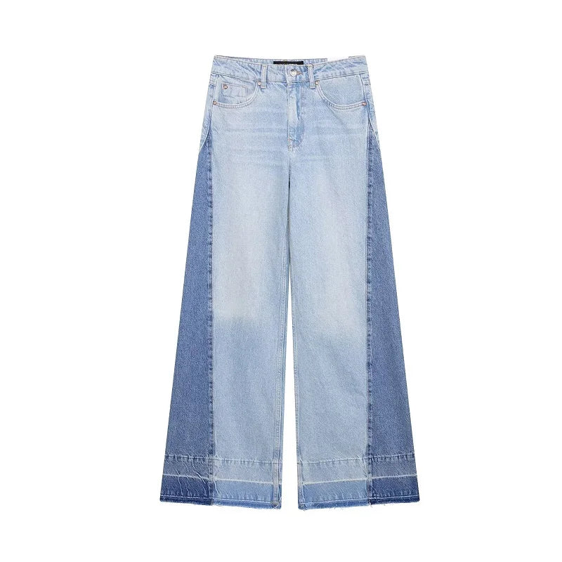 MUJER Blue Baggy Jeans for Women