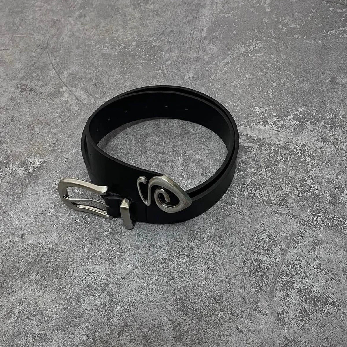 Women's Belt with Black Rotating Buckle - High-End Casual Unisex Belt