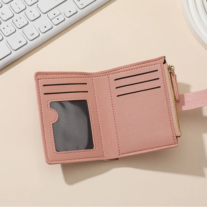 New Wallet Women's Short Small 2 Fold Multi-card Women's Wallet