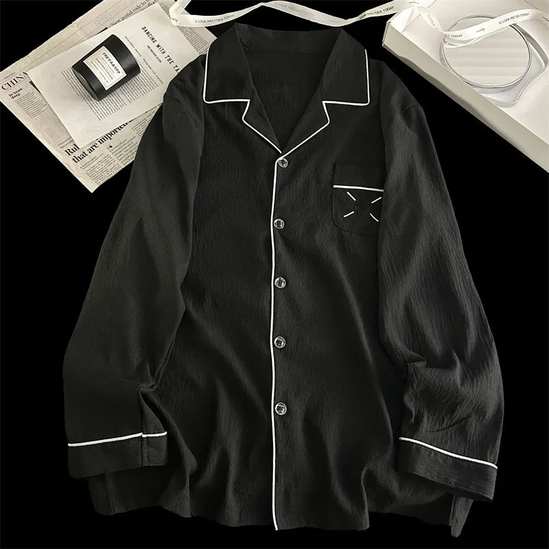 Men's Pajama Sets Casual Autumn Winter Sleepwear
