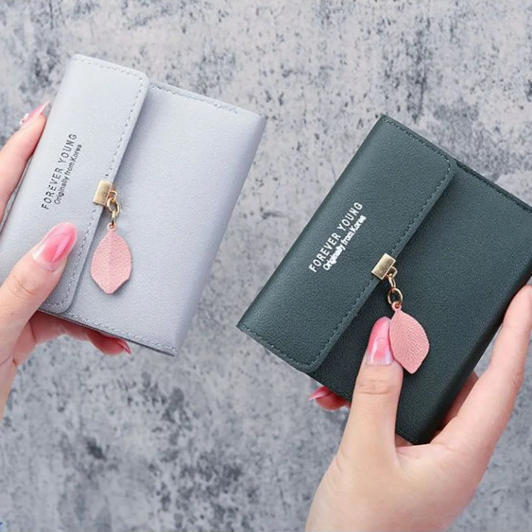 Women Wallet Pu Leather Portable Purse Small Wallet