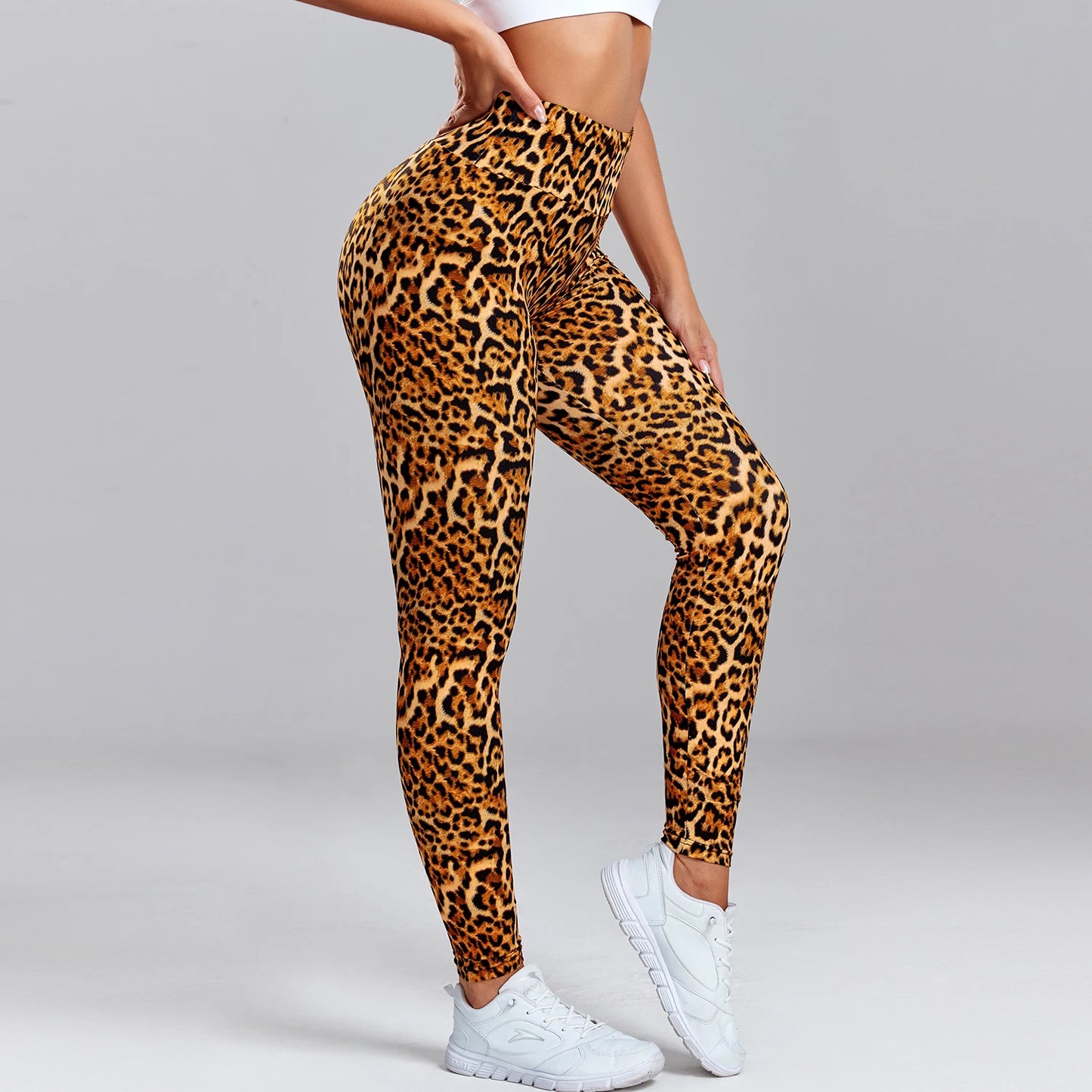 Leopard Print Leggings Fitness Women