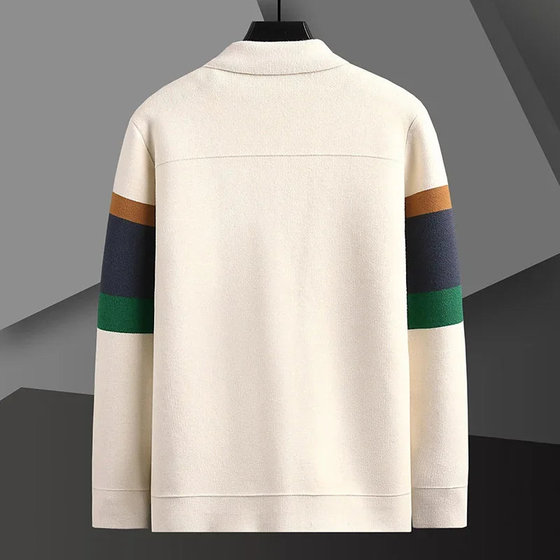 Mens Fashion Knitted Cardigan Coat