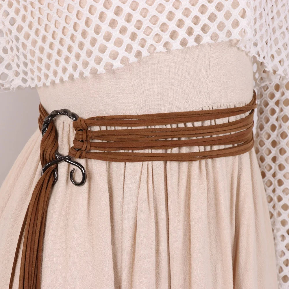 Women'S Vintage Bohemian Long Rope Belt