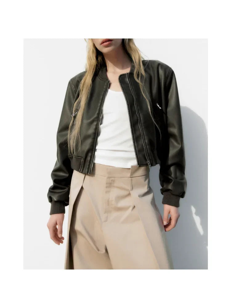 Women's Jackets  Cropped Long Sleeve Tops