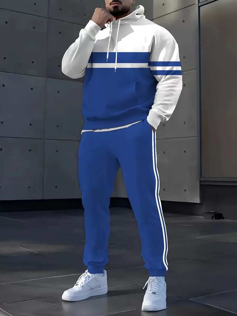 The New Men's Set for Spring and Autumn Casual Fashionable Comfortable and Soft
