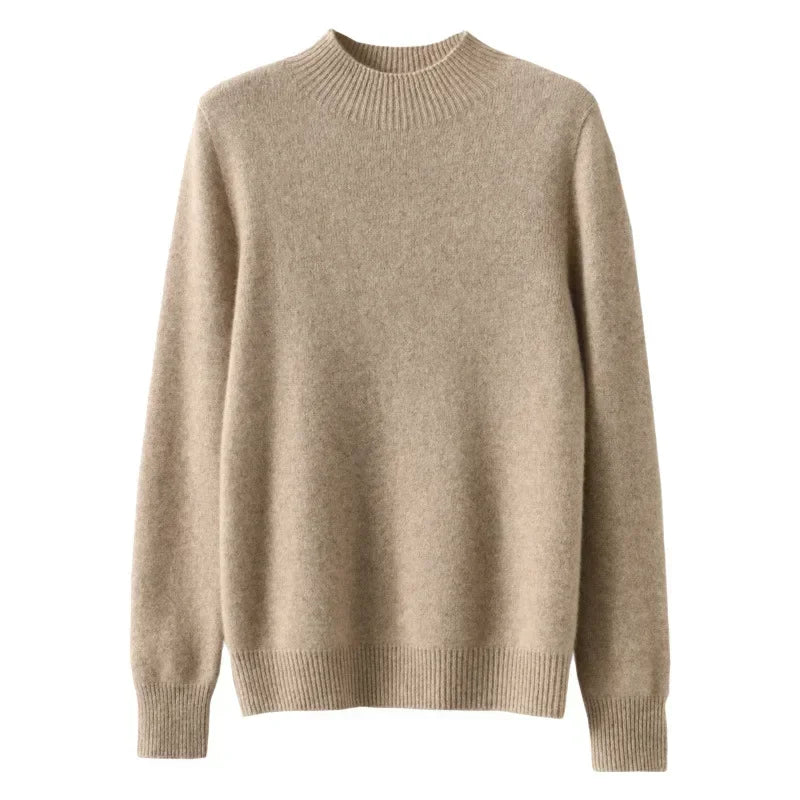 Women's Solid Long Sleeve Pullovers Knitwear