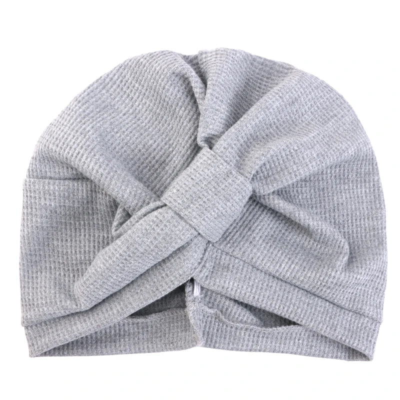 Women's breathable cotton thick waffle headscarf