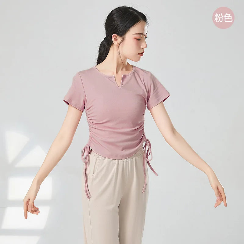 White Blouse for Dancing Women Long Sleeve Shirt