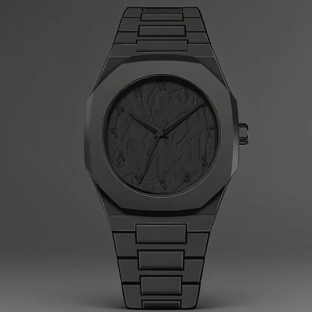 New Fashionable Men's Watch digital Casual Drip Oil Strap