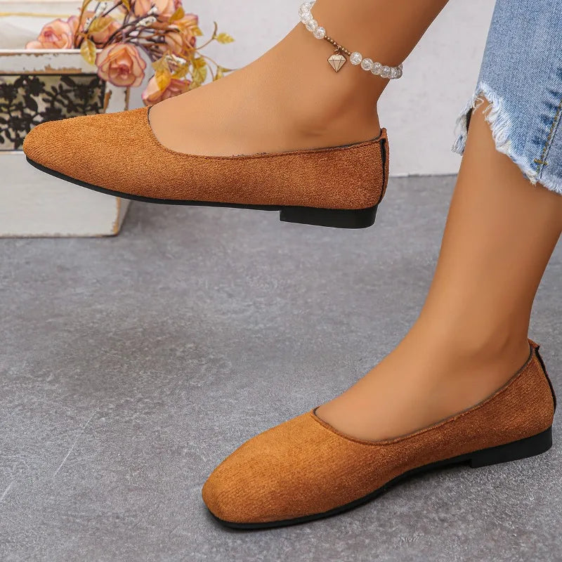 Women's Flat Casual Round-Toe Moccasins & Ballet Flats
