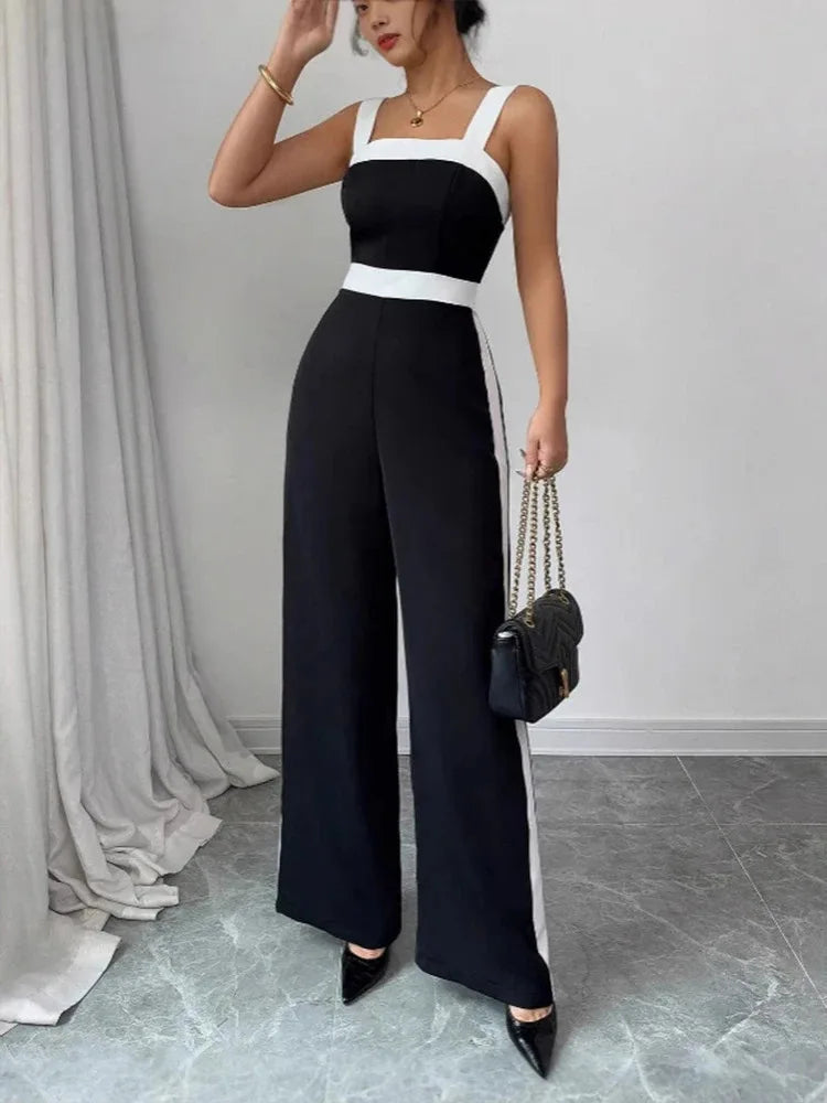 Women's Casual Black Jumpsuit
