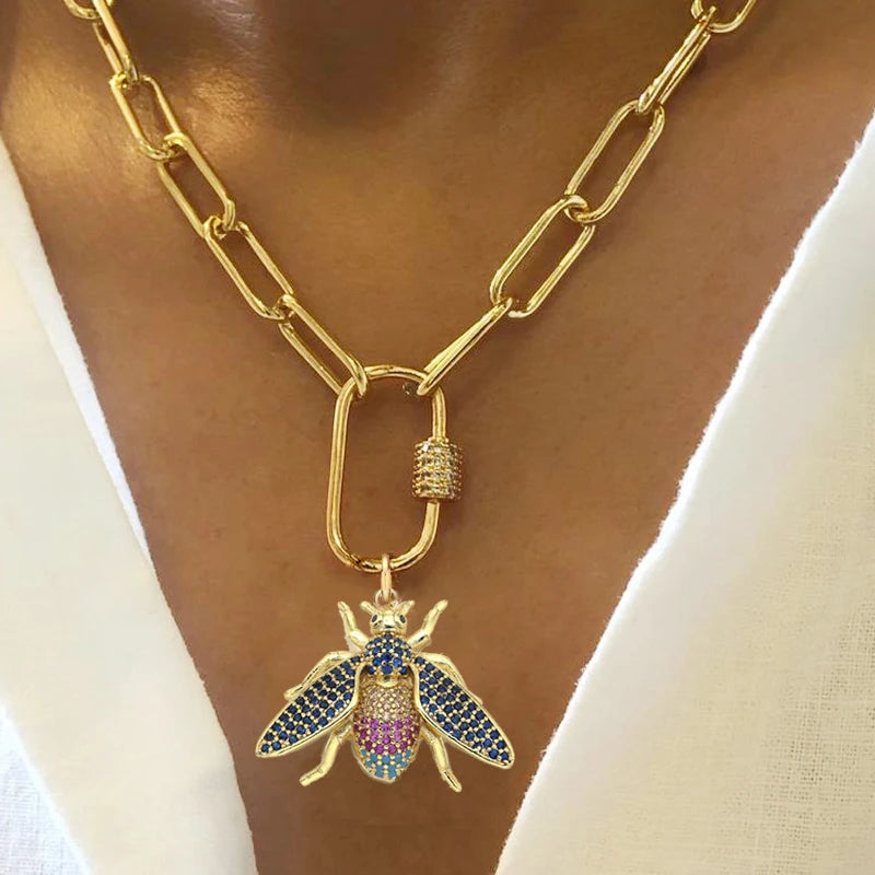 Vintage Round Charm Layered Necklace Women's Jewelry