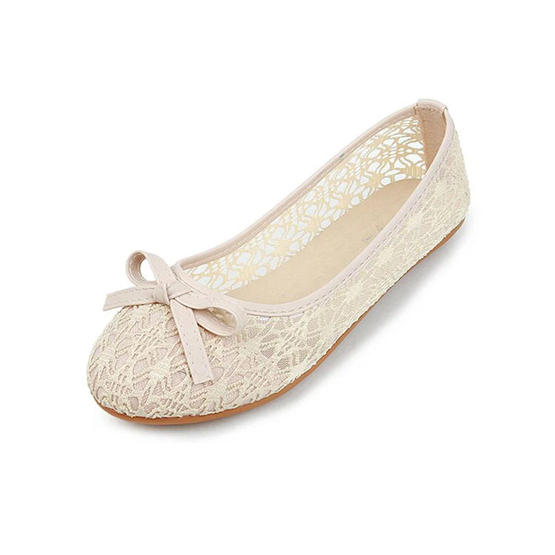 Women Fashion Slip On Cut Outs Flat Shoes