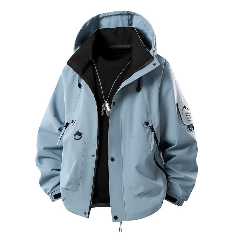 Men's Windbreaker Jacket  Casual Coat for Camping