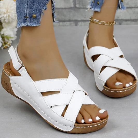 Women's Sandals Casual Heels Lightweight Summer Footwear