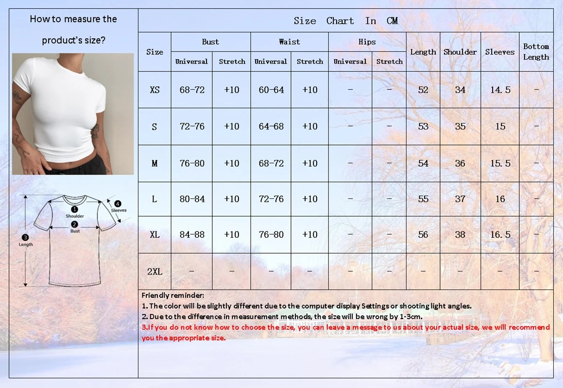 Short Sleeve T-shirt Slim Fit Tops