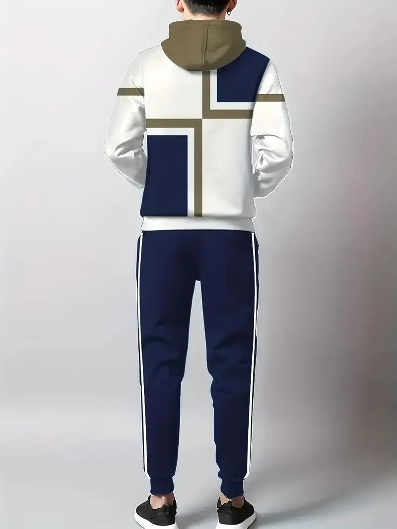 The New Men's Set for Spring and Autumn Casual Fashionable Comfortable and Soft