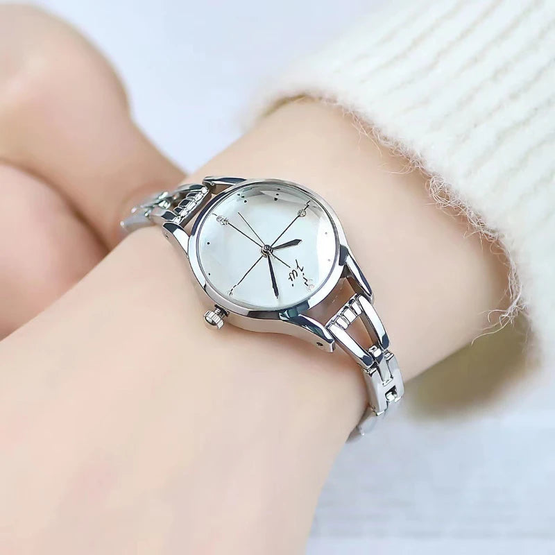 Women's Watches Quartz  Luxury Stainless Steel Wristwatch
