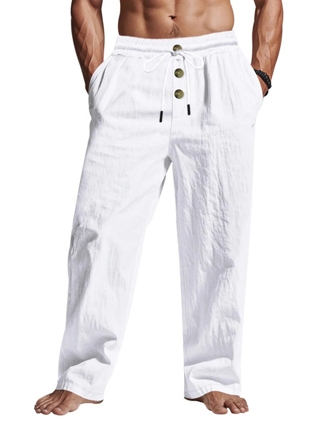 Men's Casual Pants  Summer Breathable Trousers