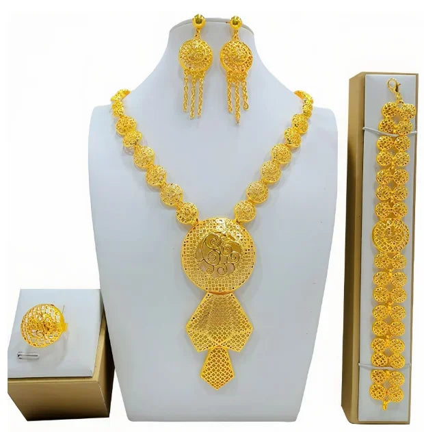 Flower Design Luxury Color Women's Jewelry Set
