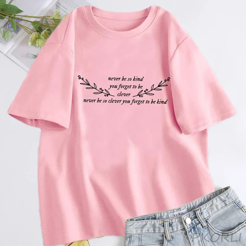 Women's  T Shirt  Cotton Short Sleeve  Streetwear