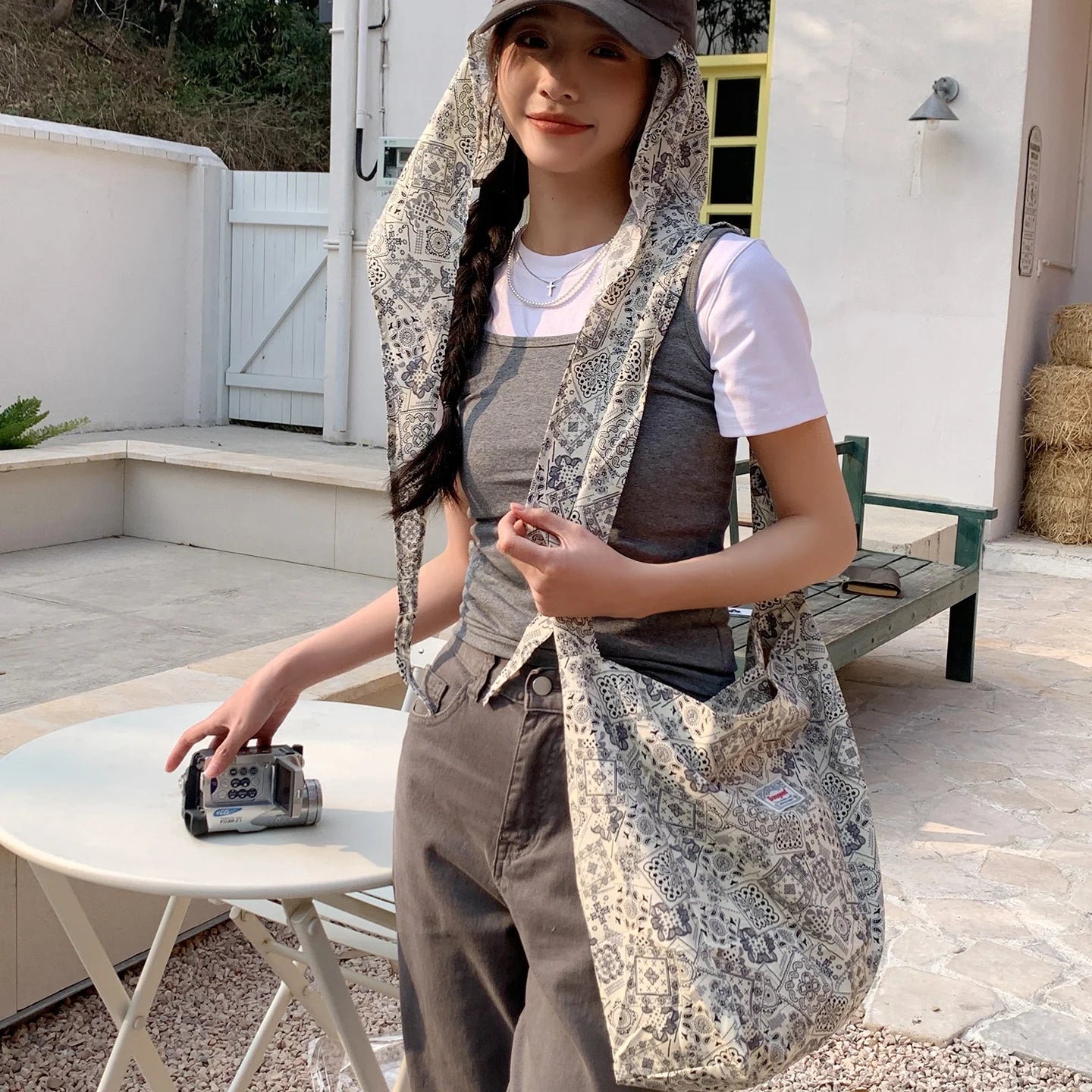 Women's Beach Vacation Hat Scarf