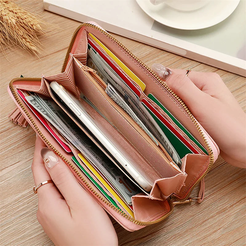 Women Long Wallets Purses Luxury Love Heart Wallets