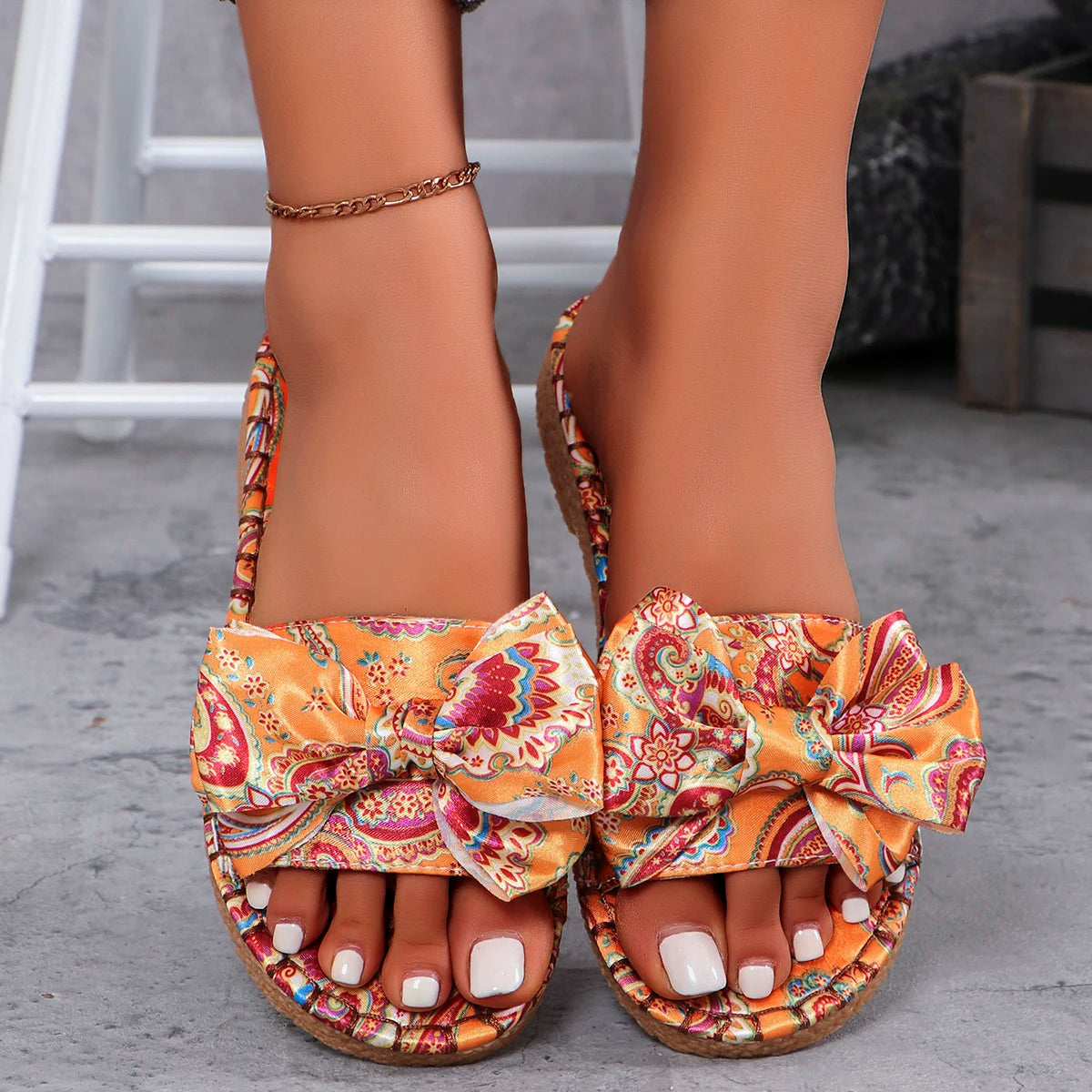 Women Slippers Casual Platform Sandals Lightweight Open Toe Flats Shoes